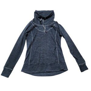 Kuhl Womens Gray Knit Pullover Medium Funnel Neck Long Sleeve Casual‎ Fit READ